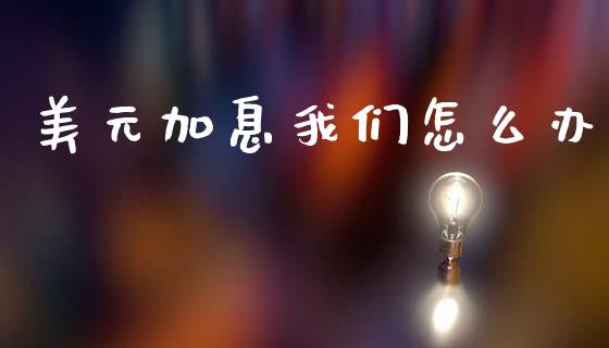 美元加息我们怎么办_https://www.gongyisiwang.com_焦炭期货手续费_第1张