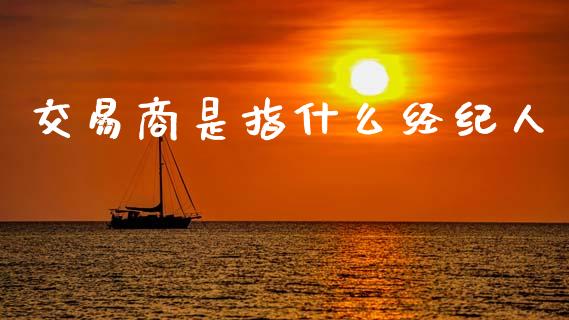 交易商是指什么经纪人_https://www.gongyisiwang.com_焦炭期货手续费_第1张