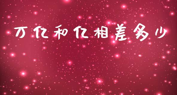 万亿和亿相差多少_https://www.gongyisiwang.com_焦炭期货手续费_第1张
