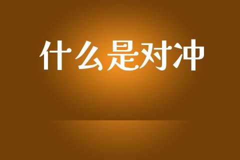 什么是对冲_https://www.gongyisiwang.com_期货公司手续费排名_第1张