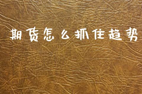 期货怎么抓住趋势_https://www.gongyisiwang.com_恒指期货_第1张