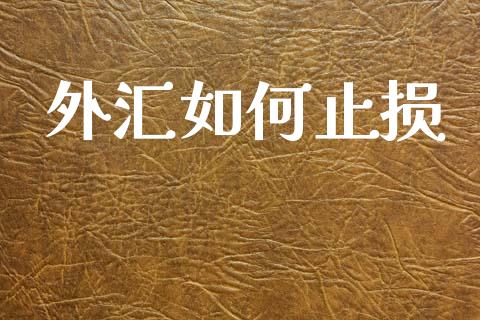 外汇如何止损_https://www.gongyisiwang.com_焦炭期货手续费_第1张