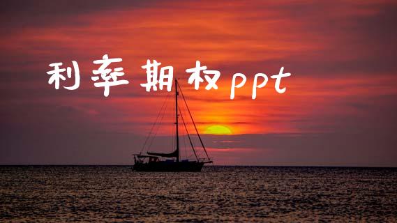 利率期权ppt_https://www.gongyisiwang.com_恒指期货_第1张