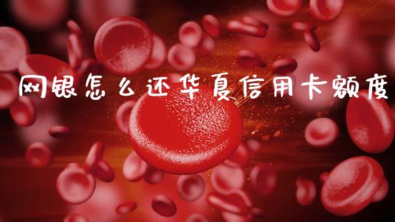 网银怎么还华夏信用卡额度_https://www.gongyisiwang.com_恒指期货_第1张