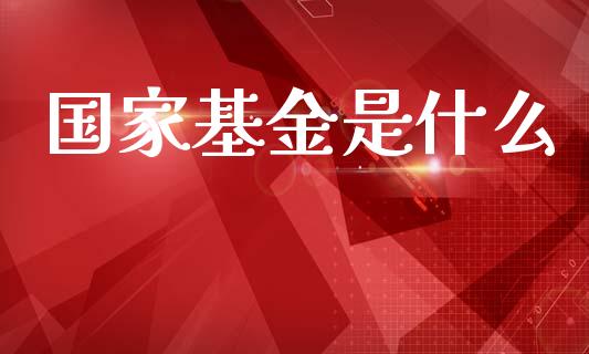 国家基金是什么_https://www.gongyisiwang.com_恒指期货_第1张