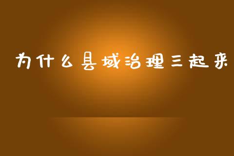 为什么县域治理三起来_https://www.gongyisiwang.com_焦炭期货手续费_第1张