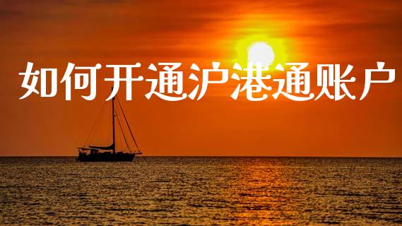 如何开通沪港通账户_https://www.gongyisiwang.com_期货公司手续费排名_第1张