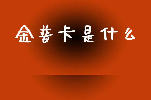 金普卡是什么_https://www.gongyisiwang.com_道指_第1张