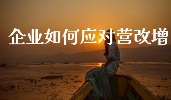 企业如何应对营改增_https://www.gongyisiwang.com_股指期货交易手续费_第1张