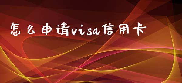 怎么申请visa信用卡_https://www.gongyisiwang.com_焦炭期货手续费_第1张