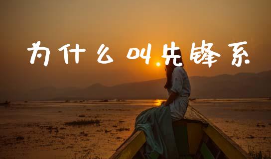 为什么叫先锋系_https://www.gongyisiwang.com_焦炭期货手续费_第1张