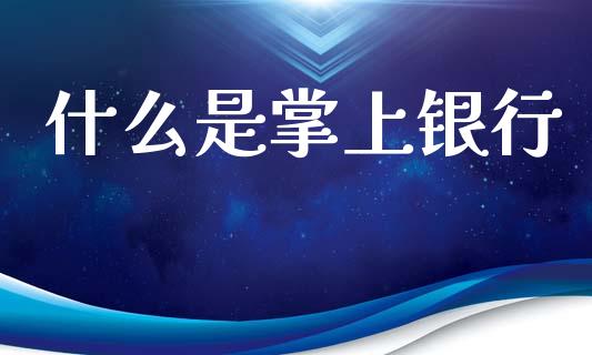 什么是掌上银行_https://www.gongyisiwang.com_期货公司手续费排名_第1张