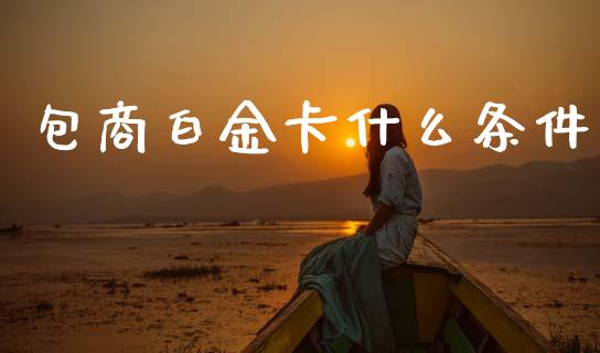 包商白金卡什么条件_https://www.gongyisiwang.com_股指期货交易手续费_第1张