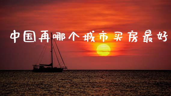 中国再哪个城市买房最好_https://www.gongyisiwang.com_焦炭期货手续费_第1张