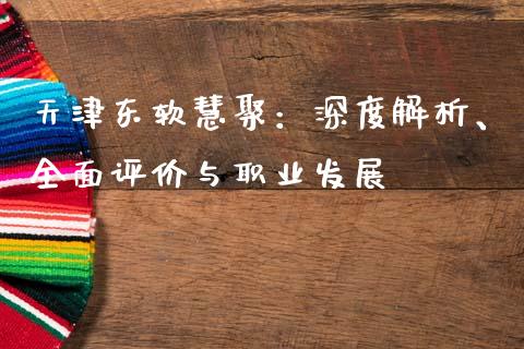 天津东软慧聚：深度解析、全面评价与职业发展_https://www.gongyisiwang.com_广发期货手续费_第1张
