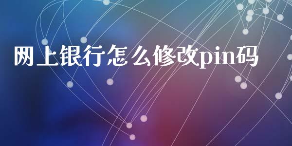 网上银行怎么修改pin码_https://www.gongyisiwang.com_道指_第1张
