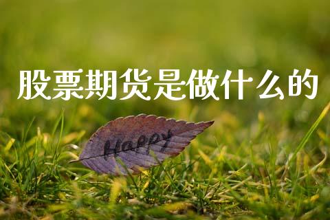 股票期货是做什么的_https://www.gongyisiwang.com_股指期货交易手续费_第1张