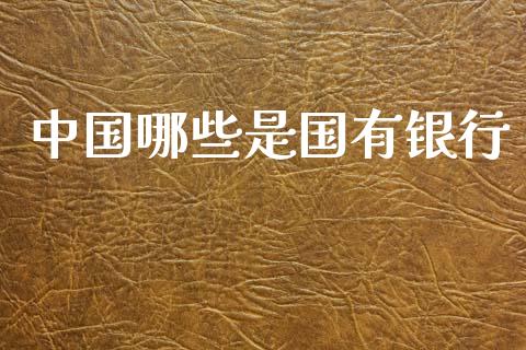 中国哪些是国有银行_https://www.gongyisiwang.com_股指期货交易手续费_第1张