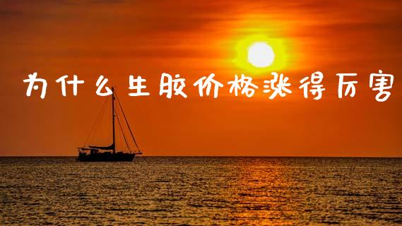 为什么生胶价格涨得厉害_https://www.gongyisiwang.com_股指期货交易手续费_第1张