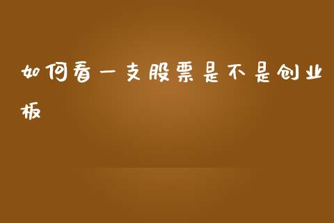 如何看一支股票是不是创业板_https://www.gongyisiwang.com_股指期货交易手续费_第1张