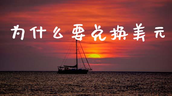 为什么要兑换美元_https://www.gongyisiwang.com_原油期货_第1张