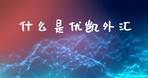 什么是优凯外汇_https://www.gongyisiwang.com_道指_第1张