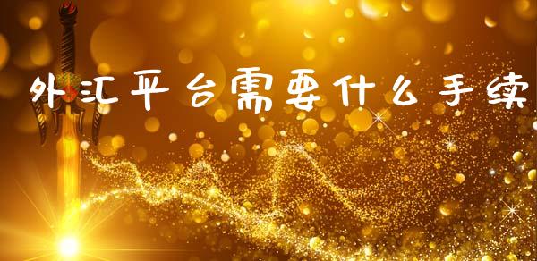 外汇平台需要什么手续_https://www.gongyisiwang.com_原油期货_第1张