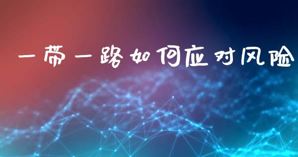 一带一路如何应对风险_https://www.gongyisiwang.com_道指_第1张