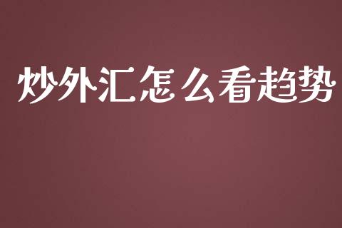 炒外汇怎么看趋势_https://www.gongyisiwang.com_道指_第1张