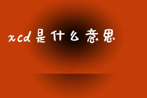 xcd是什么意思_https://www.gongyisiwang.com_原油期货_第1张