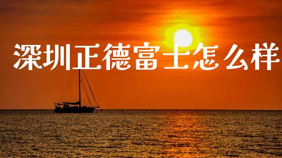 深圳正德富士怎么样_https://www.gongyisiwang.com_广发期货手续费_第1张