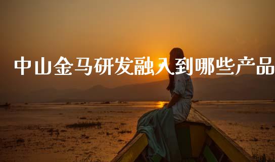 中山金马研发融入到哪些产品_https://www.gongyisiwang.com_期货公司手续费排名_第1张