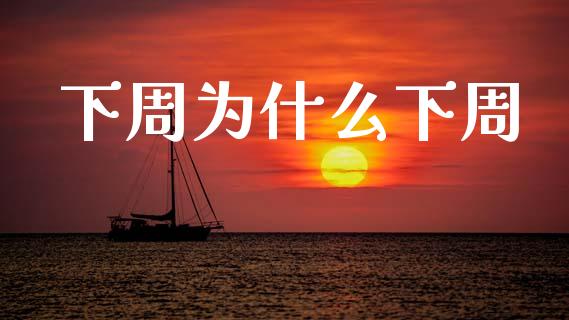 下周为什么下周_https://www.gongyisiwang.com_股指期货交易手续费_第1张