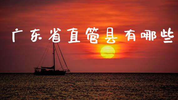 广东省直管县有哪些_https://www.gongyisiwang.com_股指期货交易手续费_第1张