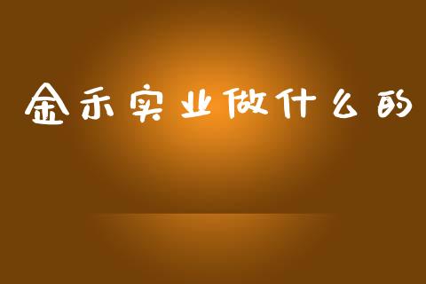 金禾实业做什么的_https://www.gongyisiwang.com_恒指期货_第1张