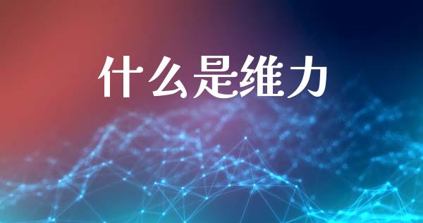 什么是维力_https://www.gongyisiwang.com_股指期货_第1张