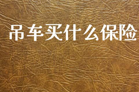 吊车买什么保险_https://www.gongyisiwang.com_恒指期货_第1张