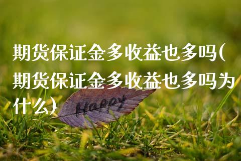 期货保证金多收益也多吗(期货保证金多收益也多吗为什么)_https://www.gongyisiwang.com_广发期货手续费_第1张