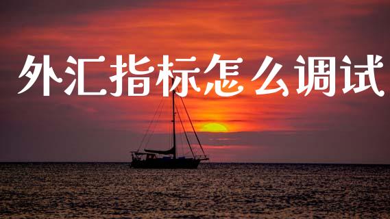 外汇指标怎么调试_https://www.gongyisiwang.com_广发期货手续费_第1张