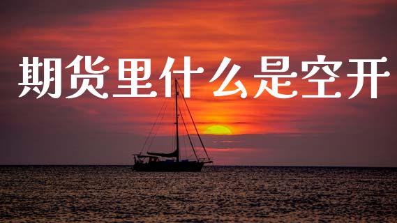 期货里什么是空开_https://www.gongyisiwang.com_期货公司手续费排名_第1张