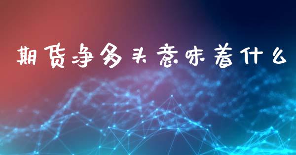 期货净多头意味着什么_https://www.gongyisiwang.com_期货公司手续费排名_第1张
