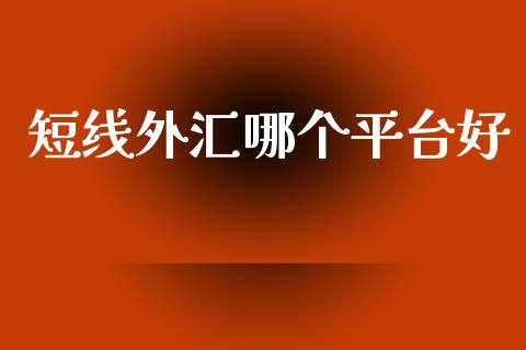 短线外汇哪个平台好_https://www.gongyisiwang.com_原油期货_第1张