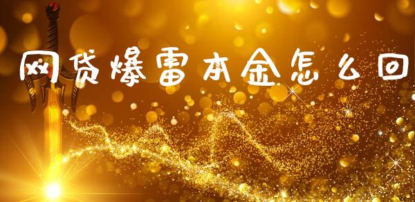 网贷爆雷本金怎么回_https://www.gongyisiwang.com_原油期货_第1张