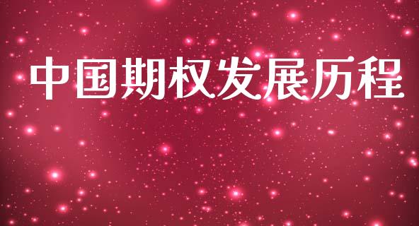 中国期权发展历程_https://www.gongyisiwang.com_股指期货_第1张