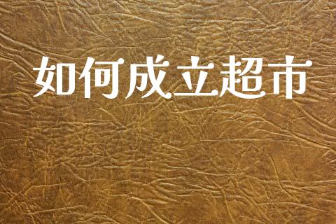 如何成立超市_https://www.gongyisiwang.com_股指期货_第1张