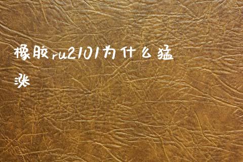 橡胶ru2101为什么猛涨_https://www.gongyisiwang.com_股指期货_第1张