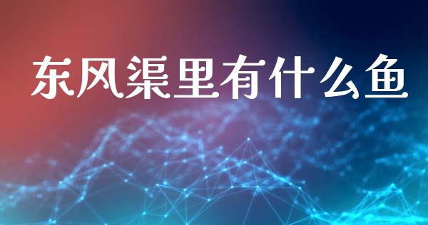 东风渠里有什么鱼_https://www.gongyisiwang.com_道指_第1张