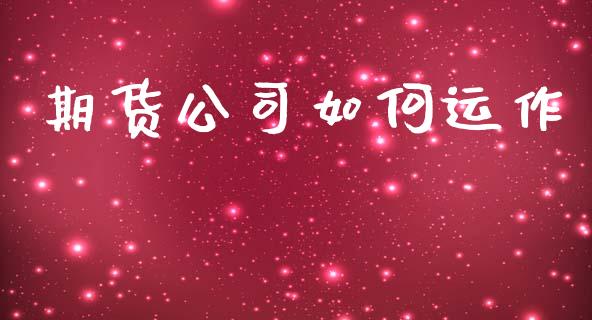 期货公司如何运作_https://www.gongyisiwang.com_股指期货交易手续费_第1张