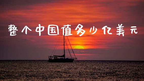 整个中国值多少亿美元_https://www.gongyisiwang.com_股指期货_第1张