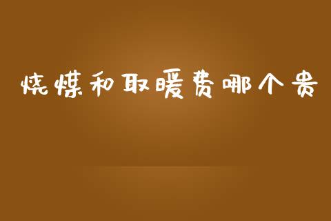 烧煤和取暖费哪个贵_https://www.gongyisiwang.com_股指期货_第1张